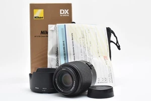 Exc Nikon Nikkor Lens AF-S DX Zoom 55-200mm f4-5.6G ED Black w/Hood 338 - Picture 1 of 10