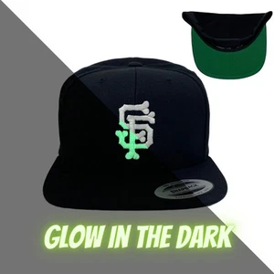 San Francisco SF Bones Snapback Hat Glow In The Dark Cali Westside - Picture 1 of 9