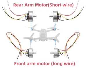 Pièces de rechange pour le moteur avant/arrière du drone DJI FPV - Photo 1/7