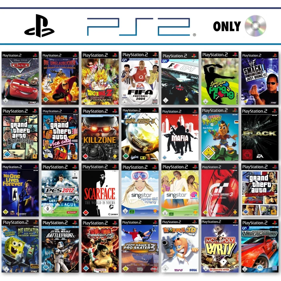 Ps2 Playstation 2 Gioco A Scelta Solo Disco CD GTA Fifa Cod Spiderman Minecraft - Immagine 1 di 1