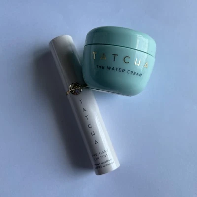 TATCHA The Kissu Lip Tint PLUM BLOSSOM (Coral Pink) + The Water  Cream +FREE🎁 - Image 1 of 4