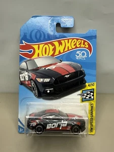 2018 HOT WHEELS SUPER TREASURE HUNT '18 FORD MUSTANG BORLA AUSPUFF SCHWARZ - Bild 1 von 1