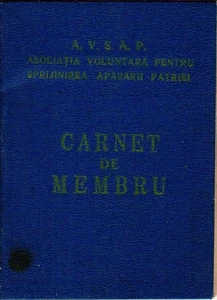 Romania, 1957, AVSAP Member Card RPR - Revenue Fiscal Stamps / Cinderellas - Picture 1 of 11