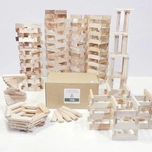 Karakara 240pcs Blocks (9×27×108mm) – Montessori Style Japanese Woo... Brand New - Picture 1 of 7