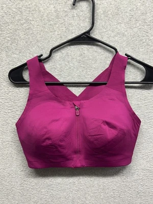 Sujetador Deportivo Lululemon Sujetador Enlite Cremallera Frontal 34DD Granada Soporte Alto Correr Foto 1 de 4