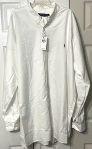 Ralph Lauren Dress Shirt Men's 4XLT Pony Button Down BT Core Replen White - Picture 1 of 11
