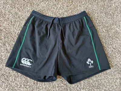 Canterbury Ireland Rugby Shorts Size XL (40) Black Low Use Great Condition - Image 1 of 4