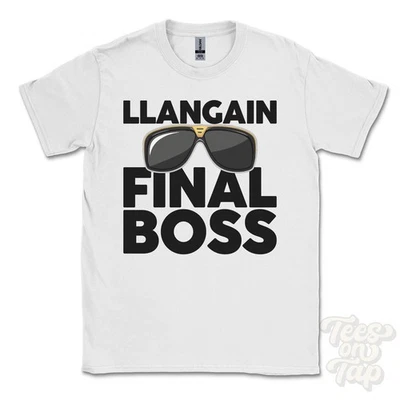 CAMISETA LANGAIN FINAL BOSS Divertida Regalo Navidad Carmarthenshire Gales Ibiza Parodia - Imagen 1 de 2