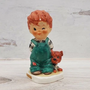 Vintage Goebel West Germany The Roving Eye Redhead Figurine Puppy Boy - Picture 1 of 6