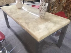 48"x24" Marvelous Design Quartz Stone Dining Tabletop Crystal Kitchen Island Top - Picture 1 of 6