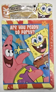 American Greeting Spongebob Squarepants Birthday Party Invitations Thank You - Picture 1 of 3