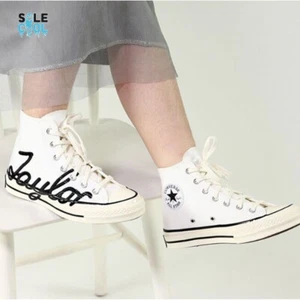 Zapatos Converse Chuck 70 High Scripted Signature Print “White Egret” 167696C - Imagen 1 de 6