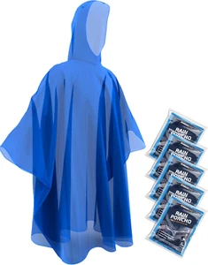 Disposable Rain Ponchos for Adults (5 Pack) - Picture 1 of 12