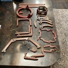 Antique Red Lacquer (?)  Wood Pieces From Broken Lantern - Restoration