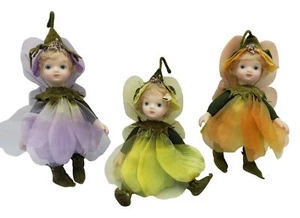Fairyland Porzellan Fee Puppen Blütenblatt Kleider Set 6" - Bild 1 von 8
