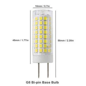 3X G8 GY8.6 Led Bulb Dimmable Under Microwave Light Bulb 80W Halogen Replacement - Picture 1 of 8