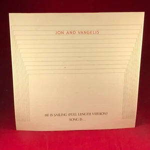 JON & VANGELIS He Is Sailing (Full Version) 1983 UK 12" vinyl single polydor - Picture 1 of 4