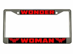 Wonder Woman Car License Frame - Foto 1 di 4