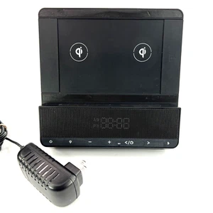 Monster Trio Multi Qi Charger Speaker Dock LED Clock with AC Adapter - TESTED - Photo 1 sur 24