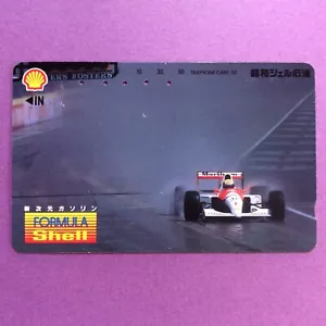 F1 McLaren Honda MP4/5B 1990 Ayrton Senn FOMULA Shell Handykarte Auto Japan - Bild 1 von 6