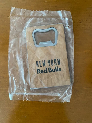 New York Red Bulls MLS Wooden Magnetic Bottle Opener Cover