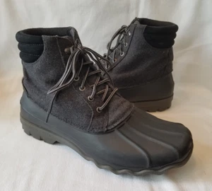 Sperry Avenue Duck Boots Mens Size 11 Gray Wool STS18431 - Picture 1 of 8