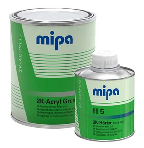 Set 1,0 kg Mipa 2K-Acryl-Grundierfiller grau 10:1 inkl. Härter H 5 extra kurz 1, - Bild 1 von 7