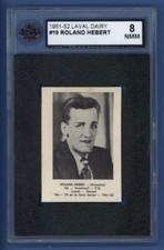 1951-52 Laval Dairy #19 *QSHL* ROLAND HEBERT KSA 8 NMM Sherbrooke SAINTS *COACH*