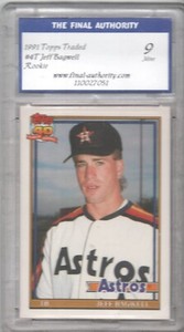 1991 Topps Traded #4T  RC  JEFF BAGWELL TFA 9 Mint Disc to 25%