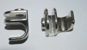 1x Duschtürgriff für Dusche Glastüren 4 - 6 mm Vernikelt zum Aufklemmen - Bild 1 von 1