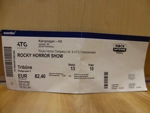 Ticket Eintrittskarte - Rocky Horror Show - Hamburg - Kampnagel - Bild 1 von 1