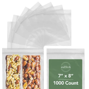 Seal Fresh Quart Sacchetti di Plastica Richiudibili Confezione da 1000 - Trasparente Chiudibile 7 x 8 I... - Foto 1 di 6