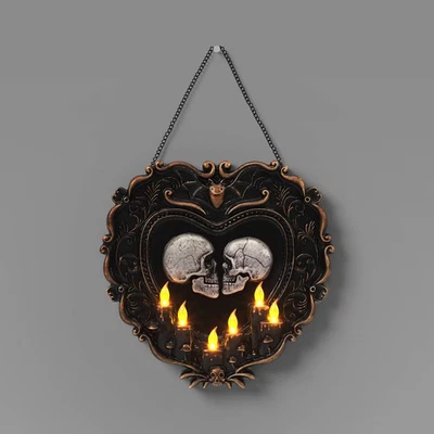 19" Talking Skulls Frame Halloween Decorative Prop Black - Hyde and EEK! - Image 1 of 4