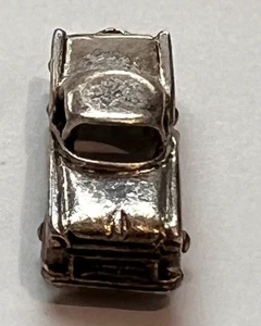 Dije pulsera vintage de plata de ley 925 clásico para ruedas móviles de coche de 1" - Imagen 1 de 5