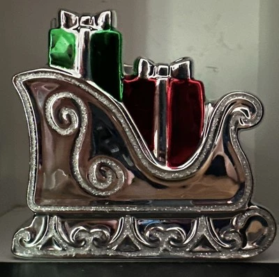 Soporte Jabón Trineo Cromo Bath and Body Works Nuevo Nunca Usado Decoración Navidad Foto 1 de 4