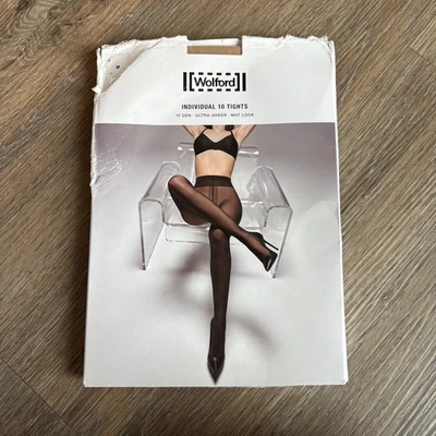Medias individuales Wolford ultra transparentes aspecto metálico cosméticas medianas Foto 1 de 4
