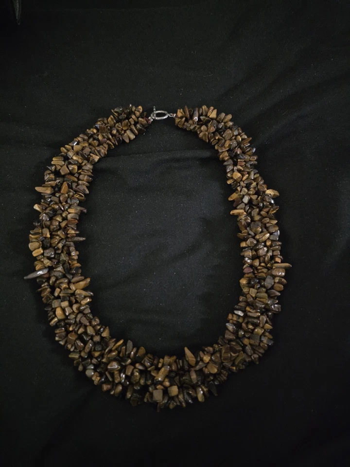 Collar multihilo ojo de tigre Foto 1 de 2