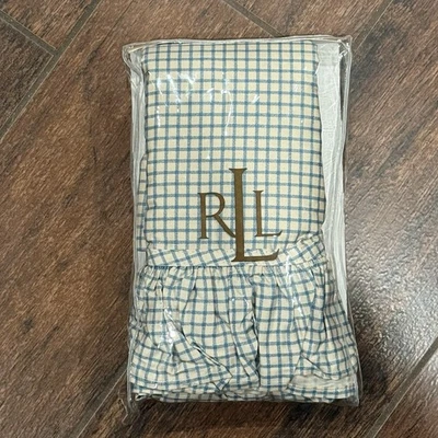 NUEVO Juego de 2 fundas de almohada con volantes estándar para ventana de jardín costero Ralph Lauren Foto 1 de 4