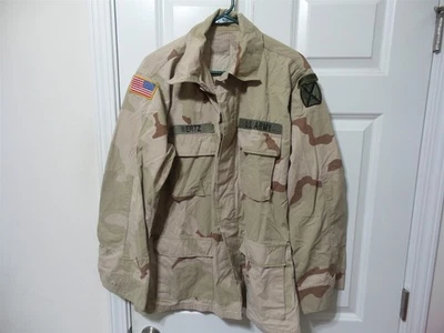 老式 1997 年 INVASION 第 10 山中长 DCU 沙漠军队战斗夹克 — 第 1/4 张图片