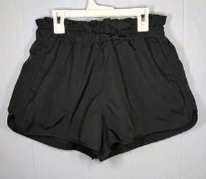 Yogalicious Radiant Commuter Shorts Women's Size M Black Athleisure Stretch - Picture 1 of 4
