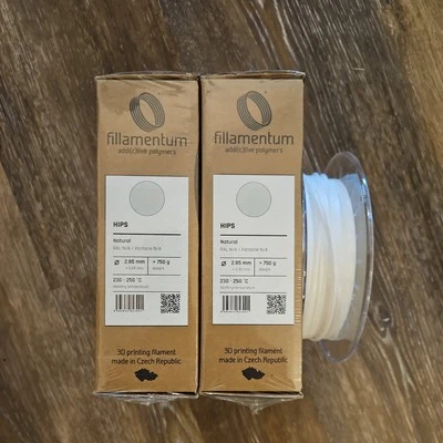 Fillamentum 2.85mm HIPS Natural Color Filament 3D Printing FDM  - Image 1 of 2