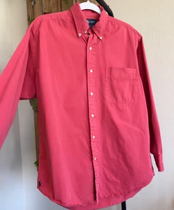 Ralph Lauren Big Shirt Mens Small Oxford Button Down Long Sleeve Pocket Business - Picture 1 of 12
