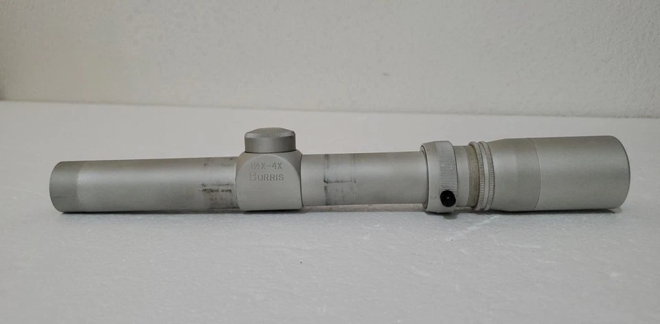 Mira telescópica dúplex Burris 1,5x-4x tubo de 1” - acabado de níquel satinado Foto 1 de 4