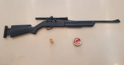 Pistola de Airsoft Crosman Modelo 525 Recruit inc lata parcial de pellets y tubo de BBs Foto 1 de 4