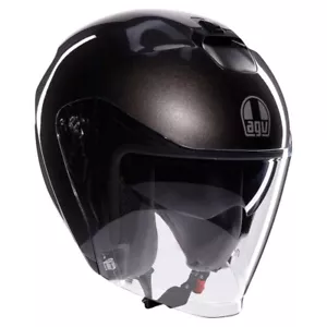 CASCO HELMET MOTO JET AGV IRIDES ASFALTO GREY GRIGIO SCURO TG M - Foto 1 di 7