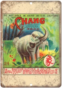 Chang Feuerwerk Paket Kunst 12" x 9" Reproduktion Blechschild ZD101 - Bild 1 von 1
