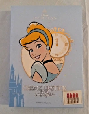 Nuevo Juego de 4 piezas de lápiz labial crema Disney Princesa CENICIENTA Foto 1 de 4