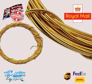 Pearl Purl Bullion wire "1 meter" Gold Pearl Purl" Gimp"Gijai wire for gold work - Picture 1 of 2