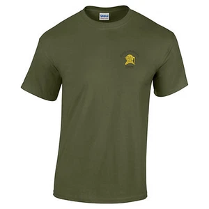 OFFICIAL Royal Engineers Diver Embroidered 100% Cotton T-Shirt - Picture 1 of 11
