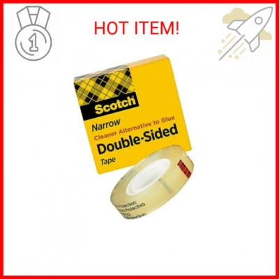 Scotch Double Sided Tape, Permanent Glue Alternative for Scrapbooking, Crafts, a - image 1 of 2